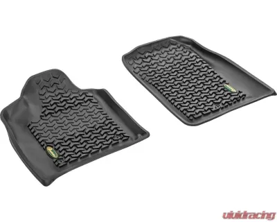 Quadratec Ultimate All Weather Front Floor Liners Black Jeep Grand Cherokee WK2 2011-2021 - 14254 7006